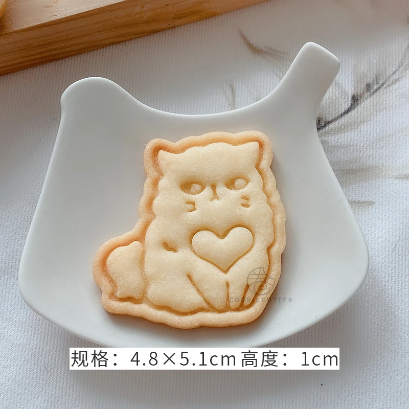 Teddy Bear Cookie Cutter Heart Valentine's Day Cute Baking Fondant Tool  Ceramics