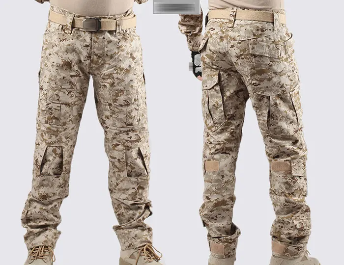 Военные тактические штаны, мужские камуфляжные Pantalon, лягушка, брюки карго, наколенники, рабочие брюки, армейские охотники, боевые брюки