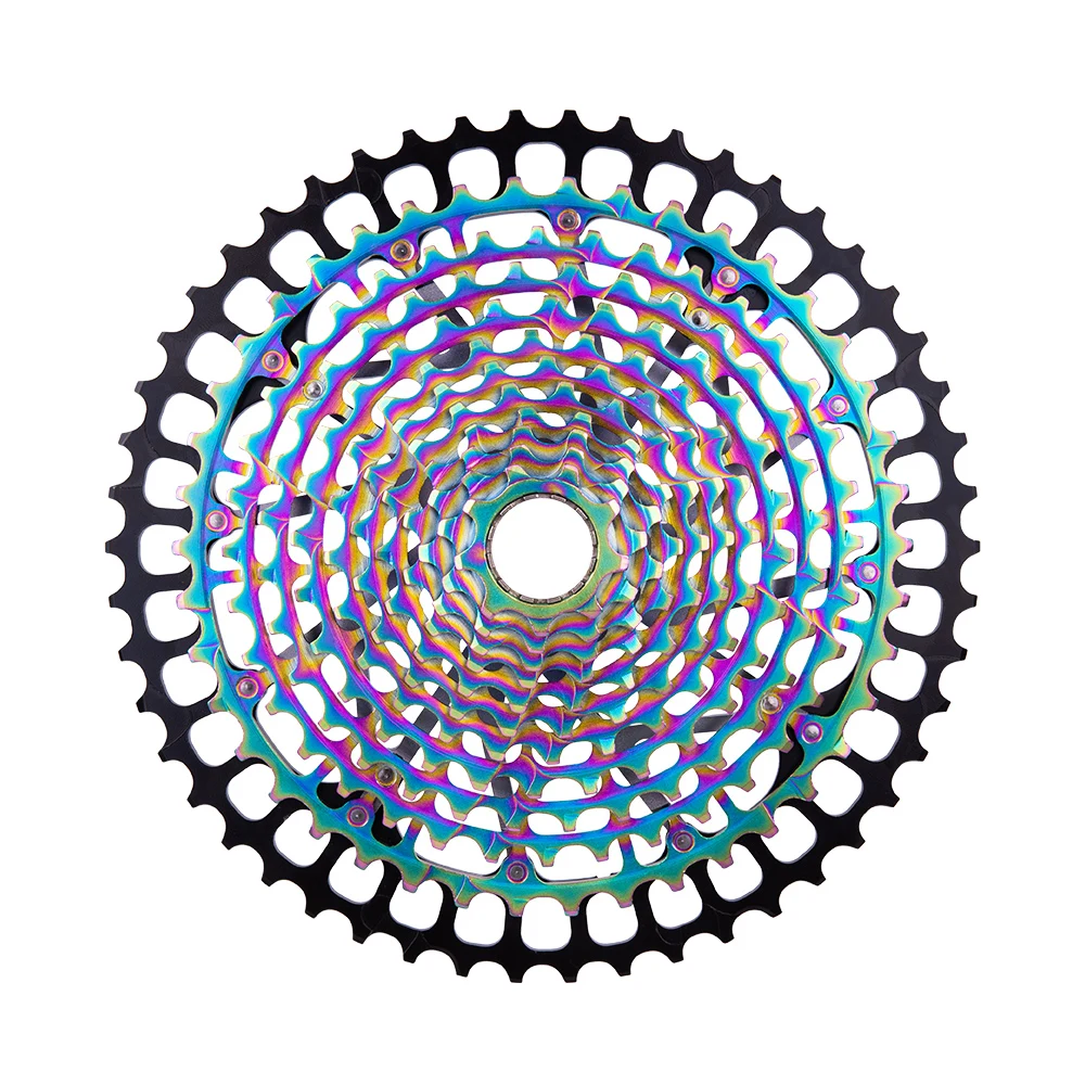 ZTTO MTB 12 Speed 9-50T Cassette Ultimate pro 12S XD Cassette Rainbow 375g ULT pro Sprocket Ultralight 12V 1299 k7 Colorful - Color: 12s 9-50t pro