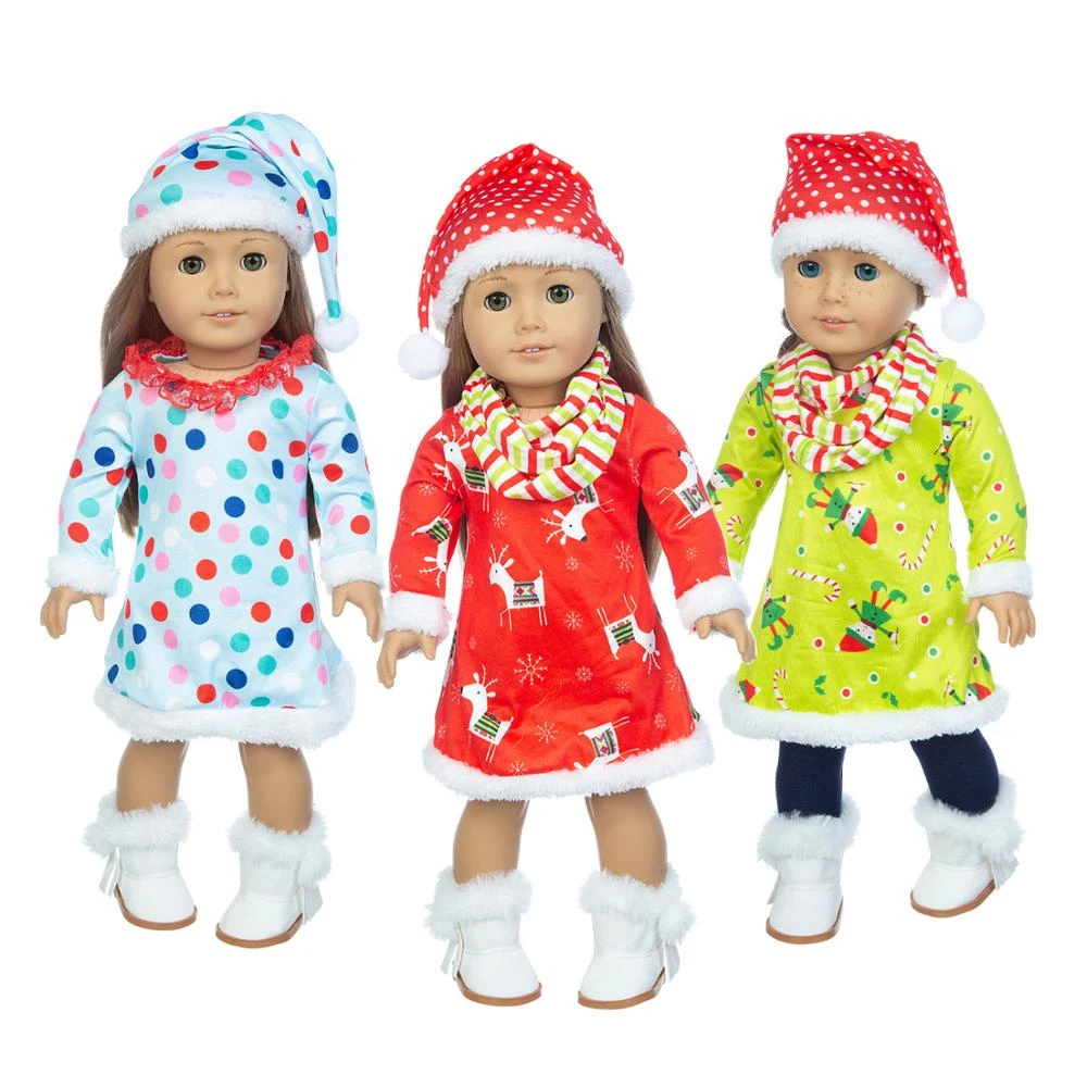 Elástico prisión objetivo 2023 nuevo vestido de Navidad apto para muñeca American Girl, ropa de  muñeca de 18 pulgadas, regalo de Navidad para niña (solo se vende ropa)|Muñecas|  - AliExpress