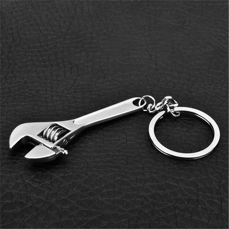 

Auto Key Rings With Tool Wrench Spanner Key Chain Ring Keyring Metal Keychain Adjustable Car-styling Creative Car Key Chain