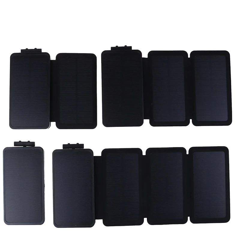 Панель power Bank чехол Зарядное устройство DIY комплекты Коробка для samsung портативный складной светодиодный двойной usb порты Солнечный