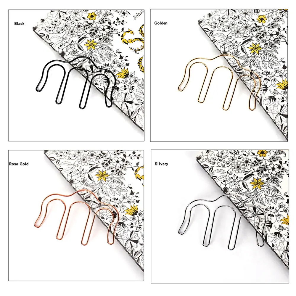 Металлические аксессуары закладки краткое стиль зажим для бумаги канцелярские документы музыкальная папка закладка ABS клип прямая поставка