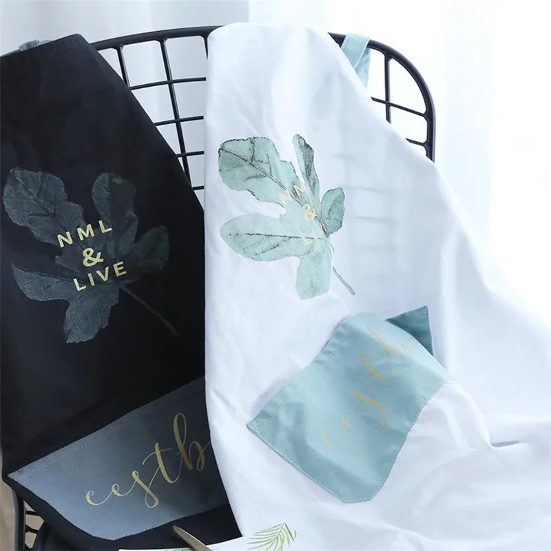 Nordic Cotton Apron Women Adult Bibs Home Kitchen Cooking Baking Coffee Shop Cleaning Oil and Water Resistant Aprons