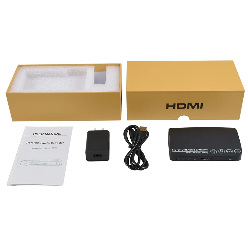 4K@ 60 Гц 18 Гбит/с HDMI аудио экстрактор, HDMI к HDMI+ оптический(Spdif)+ L/R(RCA) Выходы аудио видео конвертер для усилителя спикера Blu