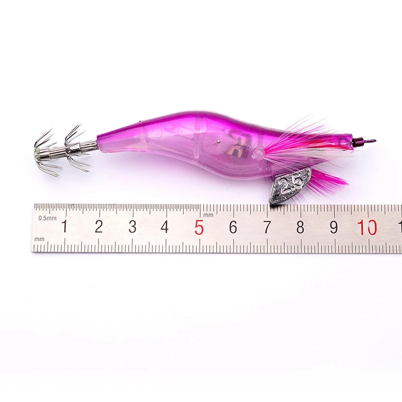 

Flashing LED Light Shrimp Fishing Lures Prawn Baits Jigs Hook Sporting Goods New