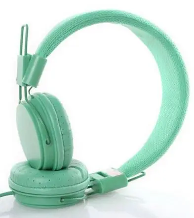 QIUBOSS candy color Kids Wired Ear Headphones DC028