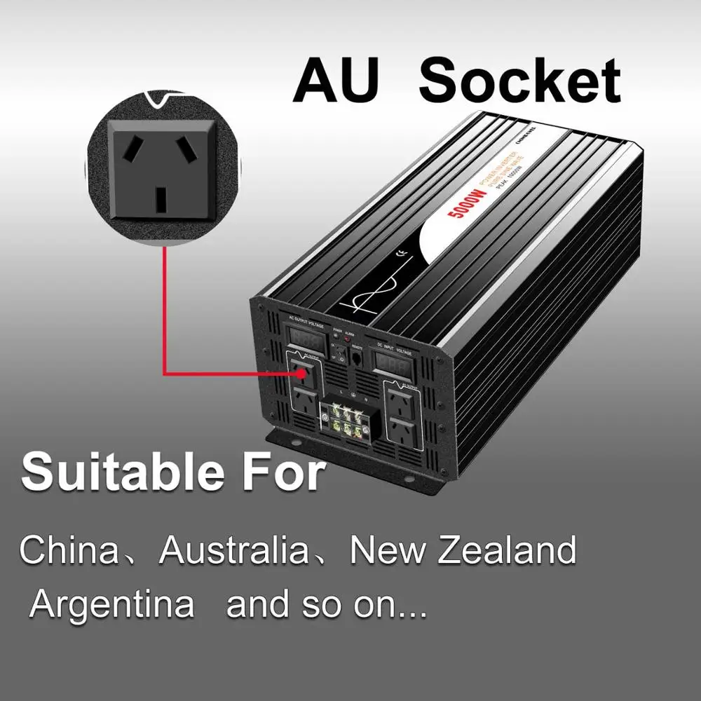 5000 Вт (пульт дистанционного управления) Инвертор немодулированного