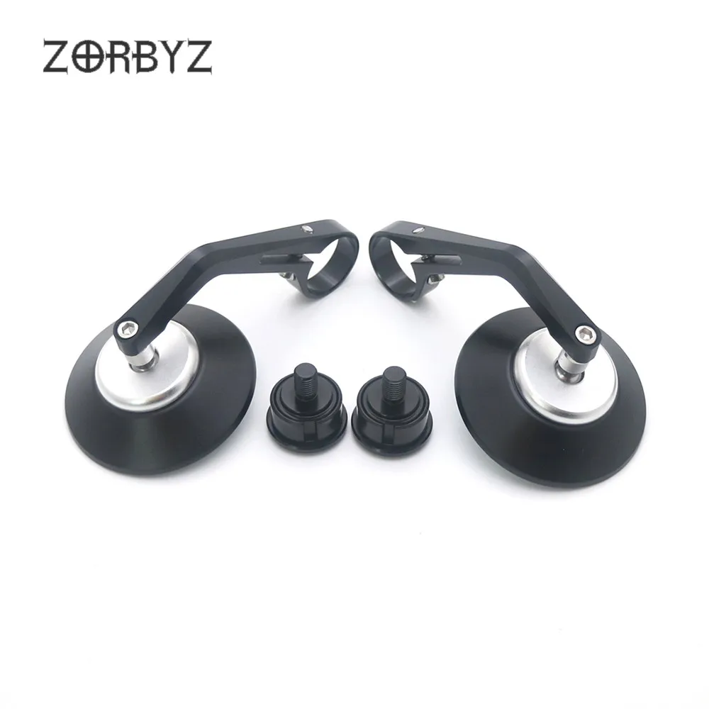 ZORBYZ мотоциклетные черные алюминиевые ручки бар конец сторона зеркало заднего вида 10 мм резьба внутри для Aprilia CR150