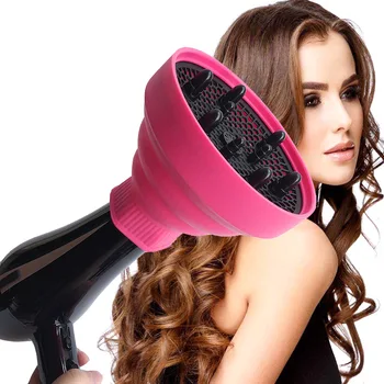 

New Hot Lightweight Foldable Silicone Hair Dryer Diffuser for Hair Salon Curly Styling SMR88
