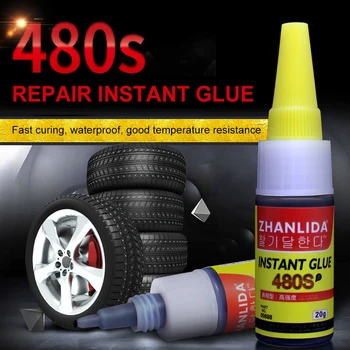 

480S Black Super Glue Car Rubber Repair Tire Glue Window Speaker Seal Tire Repair Glue Mighty Tire Repair Glue Tire Glue TSLM1