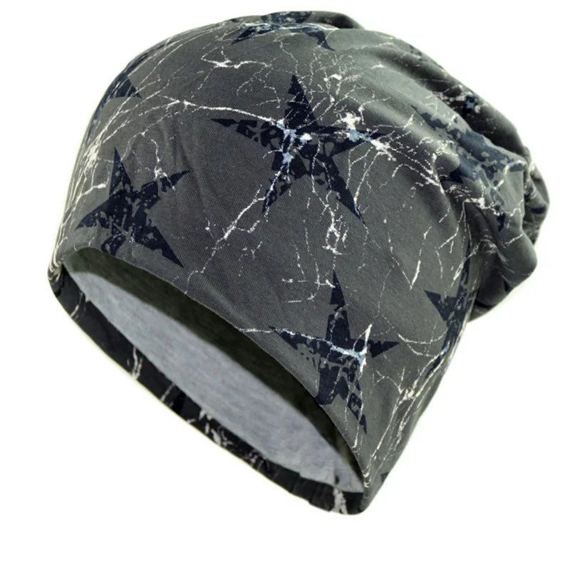New Arrival Cotton Polyester Autumn Winter Unisex Hip Hop Skullies Beanies Hat Double Layer Casual Headwear Winter Hats For Men