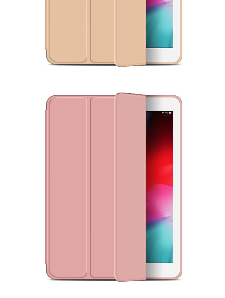 Для iPad Air 2 Air 1 чехол 9,7 дюймов Funda силиконовый мягкий чехол для задней панели из искусственной кожи Смарт A1566 A1474 A1475 A1567 чехол поколения Чехол