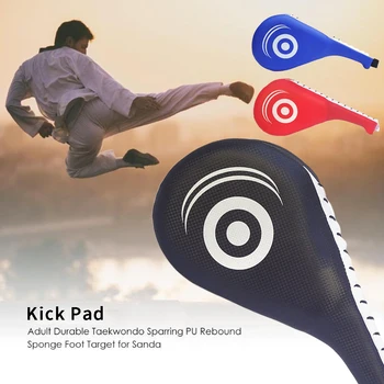 

Sport Boxing Kick Pad Double Sided Protection MMA Training Karate Foot Target Adjustable PU Leather Kids Taekwondo Sanda