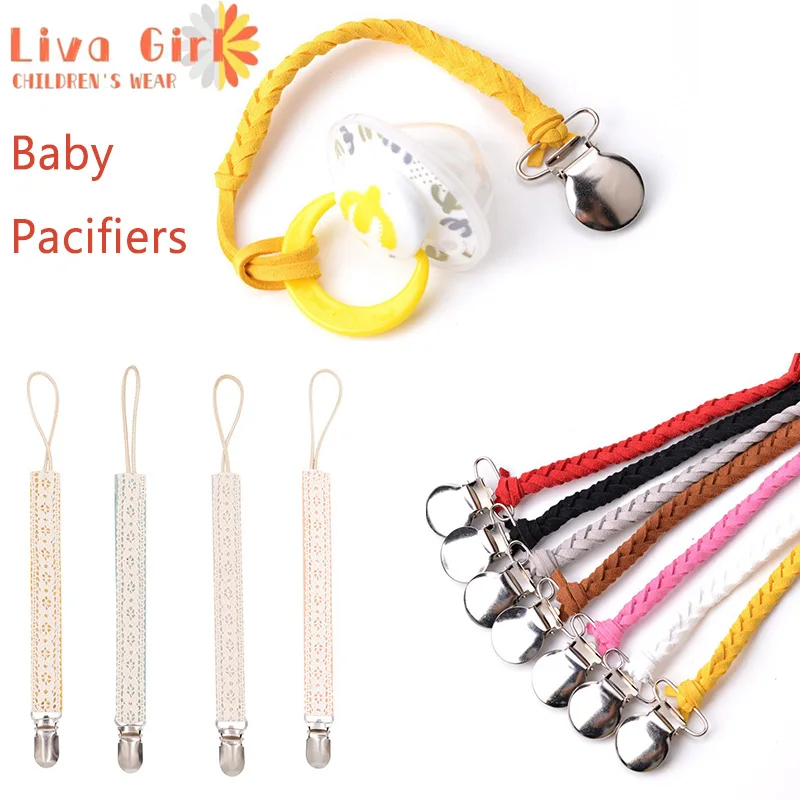

Baby Pacifiers Leashes Appease Newborn Children Nipples Clip Chain Holder Leash Children Pacifier Clip Personalised Dropshipping