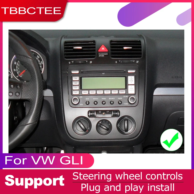 TBBCTEE android автомобильный dvd GPS; Мультимедийный проигрыватель для Volkswagen VW GLI 2005~ автомобильный dvd НАВИГАЦИЯ Радио Аудио Видео плеер Navi
