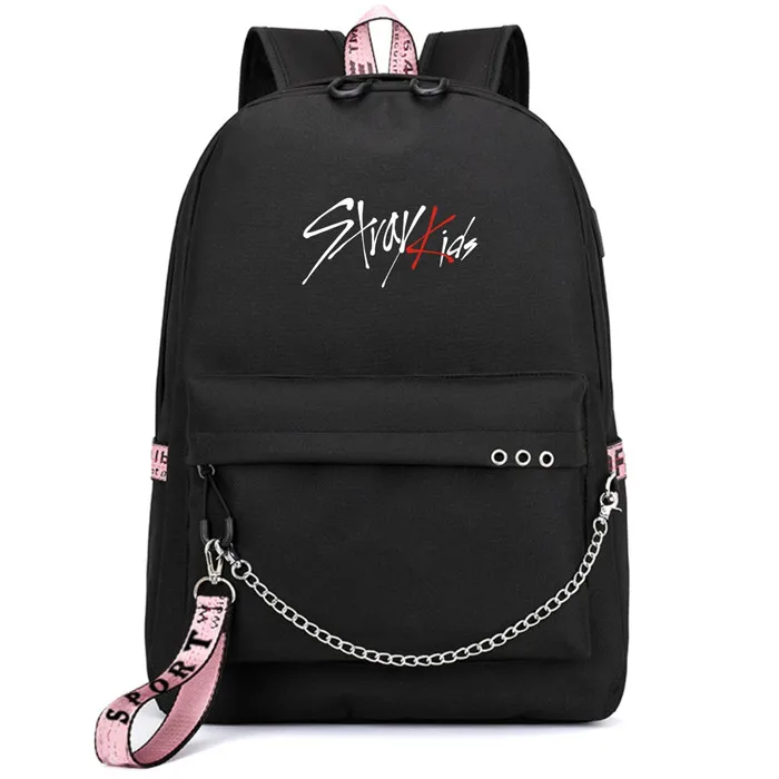 Style 1 Kopo защищает Детские Феликсом USB рюкзак школьный книги черный, розовый сумка Mochila дорожные сумки для ноутбука рюкзак с цепочкой W/наушники с USB Порты и разъёмы - Цвет: Style 1