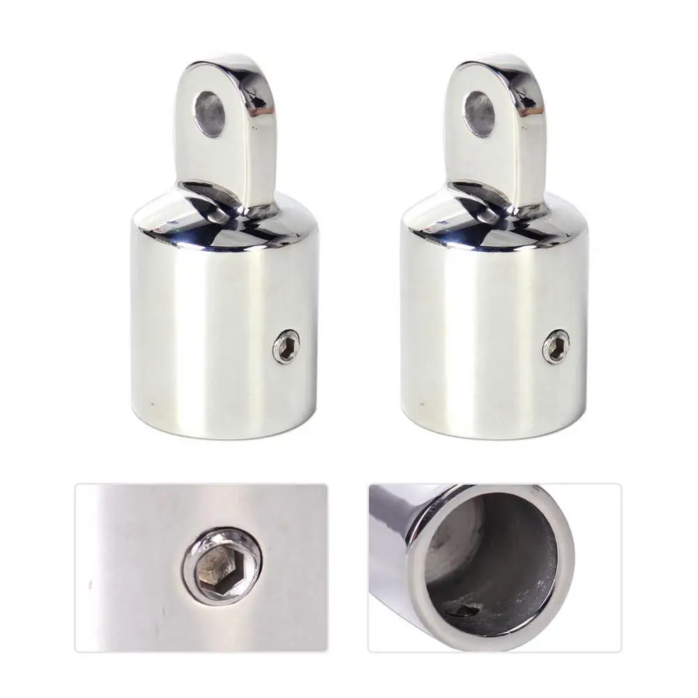 Antrader 316 Stainless Steel Top Cap Fitting Boat Marine Hardware 2-Pack 