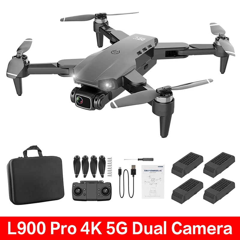 New L900 Pro 4K Dual HD Camera GPS 5G WIFI FPV Real-time Transmission Brushles Motor 1.2km RC Drone Quadcopter VS SG109 L109 pro |