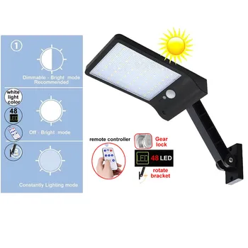 

48 LED 800LM Solar Lamp Waterproof PIR Motion Sensor Garden Light Outdoor 3 Mode Security P s fo