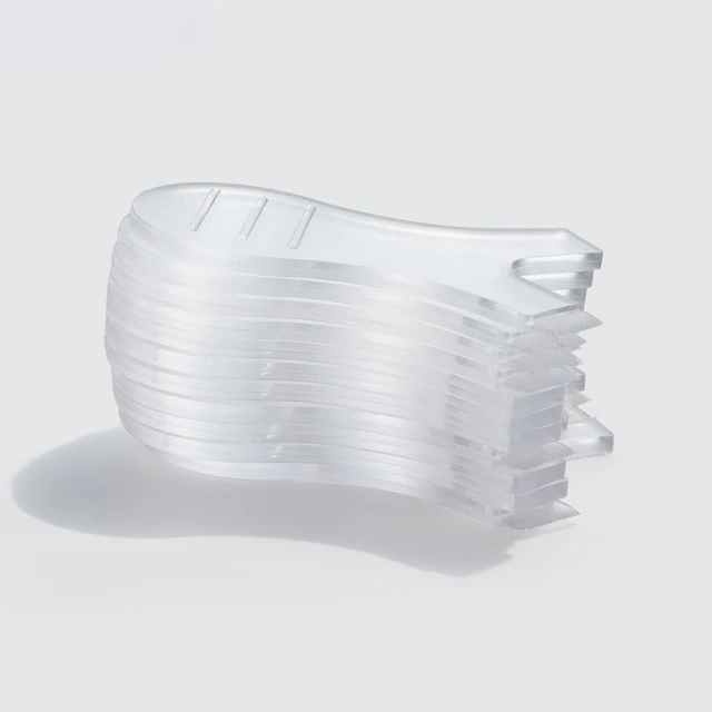 3 Pairs Silicone Eyelash Perm Pad Recycling Lashes Rods Shield Lifting 3D Eyelash Curler Accessories Applicator Tools TransparentYBrush