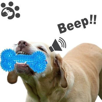 

Squeaky Interactive Dog Toys for Large Small Dogs Pet Dog Ball Toys With Squeakers Rubber Soft Toys for Dog of Large Breeds