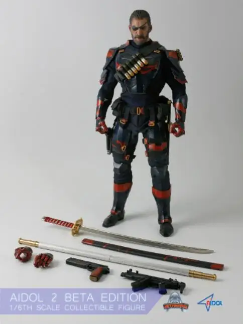 1/6 Scale Art Figures AIDOL 2 BETA Deathstroke head sculpt/mask vision figure Collection Deluxe Versio Hot Toys Collections - Цвет: 1