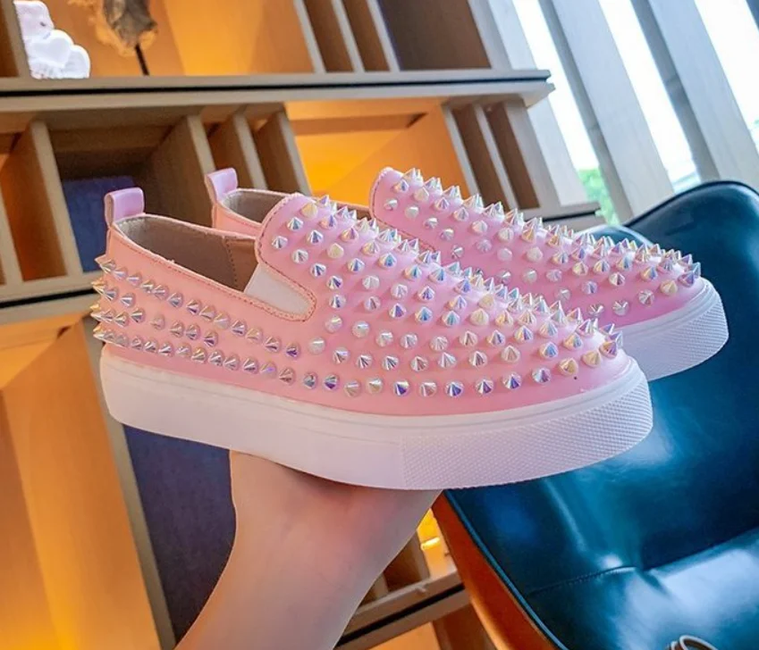 

2020 Comfortable Women Loafers Flats Canvas Revits Couple Flat Platform Shoes Woman Black Flat Heels Female Students Shoe Femme