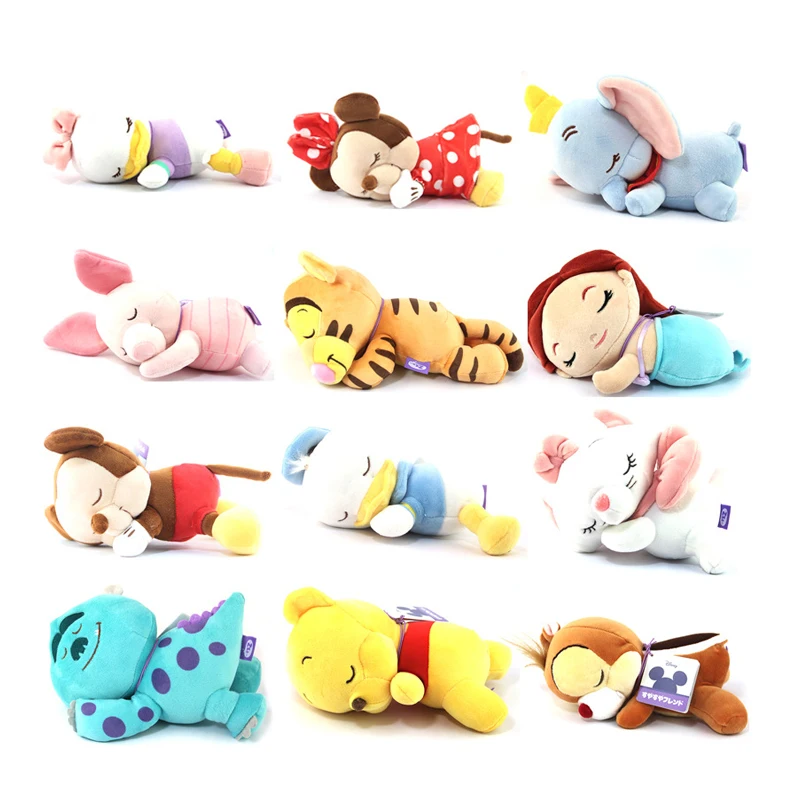 

Disney Cartoon Character Plush Animal Doll Mickey Mouse Minnie Winnie The Pooh Dumbo Stitch Birthday Christmas Gift Boy Girl Toy