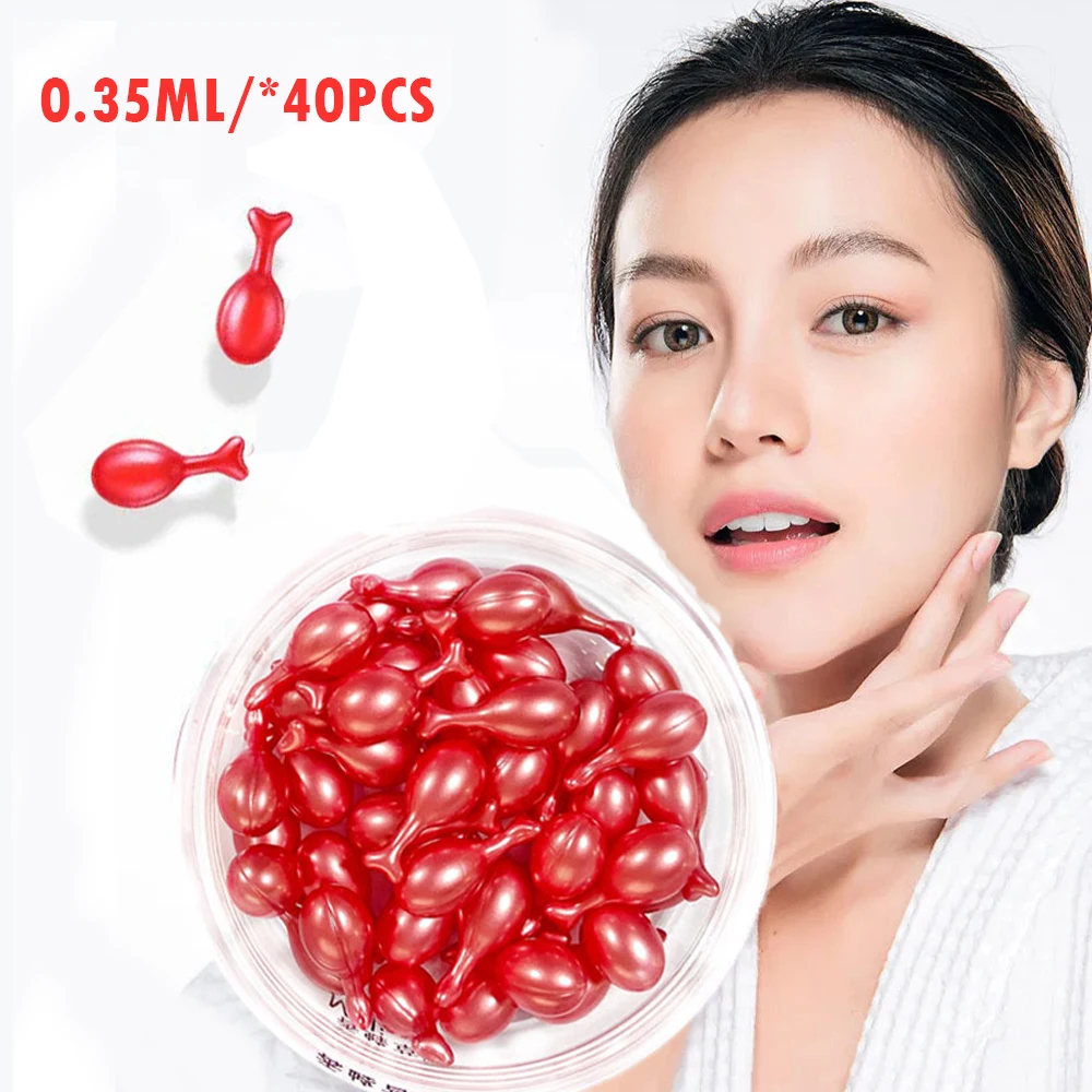 40pcs/bottle Caviar Capsules Cream Fullerene Moisturizing Antiaging