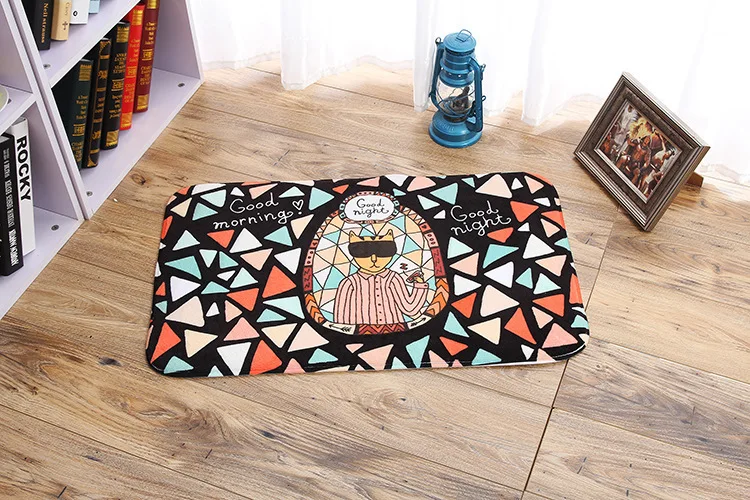 Прекрасный Meow Star люди кухонная полоска комната прикроватный коврик оригинальность спальня напольный коврик нескользящий Придверный
