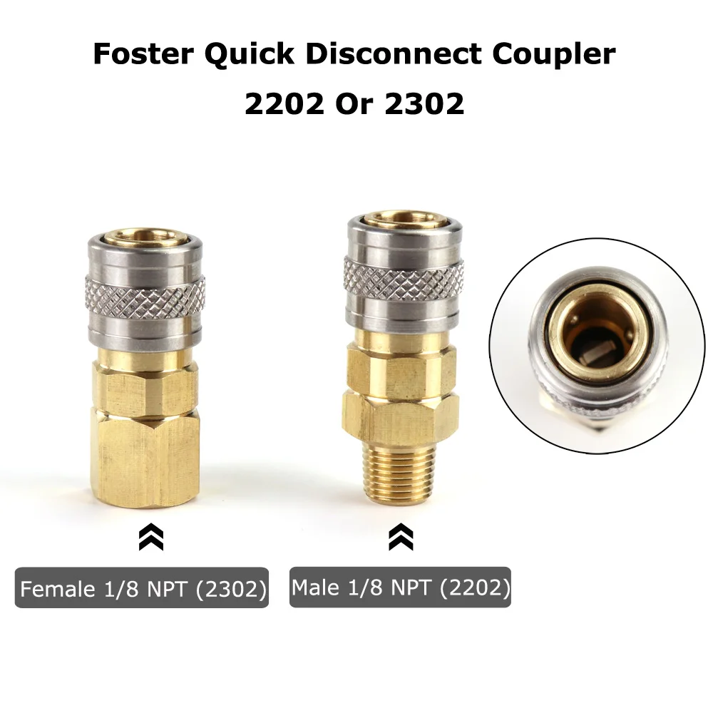 Airsoft HPA Magazine Taps Valve Adapter Foster Quick Disconnect Coupler