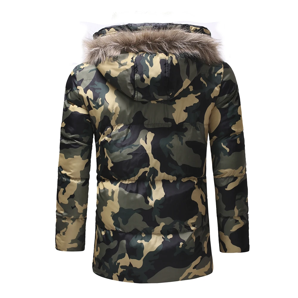 AliExpress, стиль, Европа и Америка, мужская мода, толстый пуховик, хлопок, камуфляж, повседневное хлопковое пальто, 38
