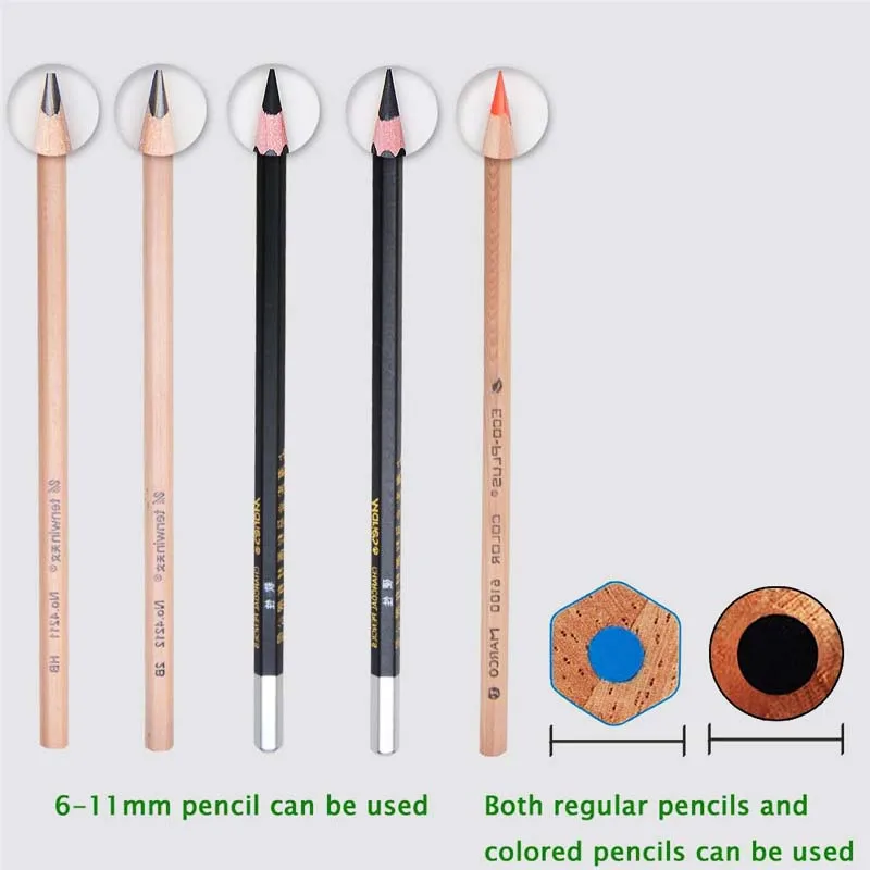  High Quality Adjustable Sharpness of Pencil Tip Automatic Mechanical Electric Pencil Sharpener 8017