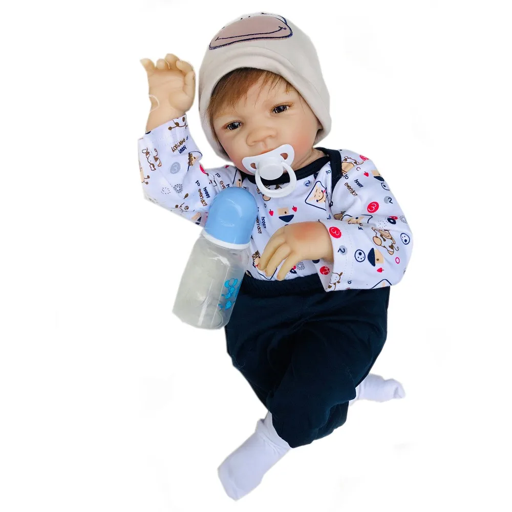 20 дюймов Reborn Baby Doll Игрушки для девочек милые реалистичные симуляторы Новорожденные реалистичные куклы на день рождения Рождественский подарок для девочек