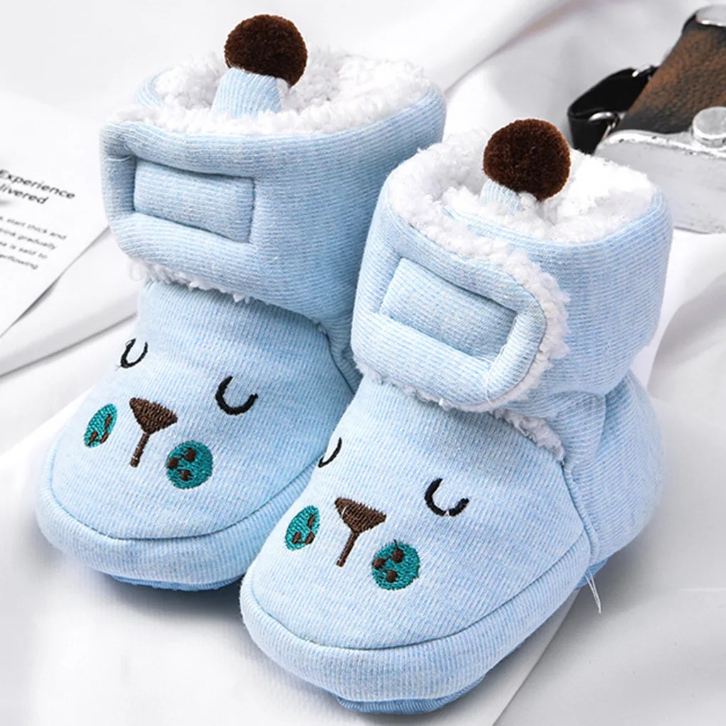 Детские ботинки; детская обувь для малышей; зимняя Удобная однотонная обувь для маленьких мальчиков и девочек; мягкая обувь для первых