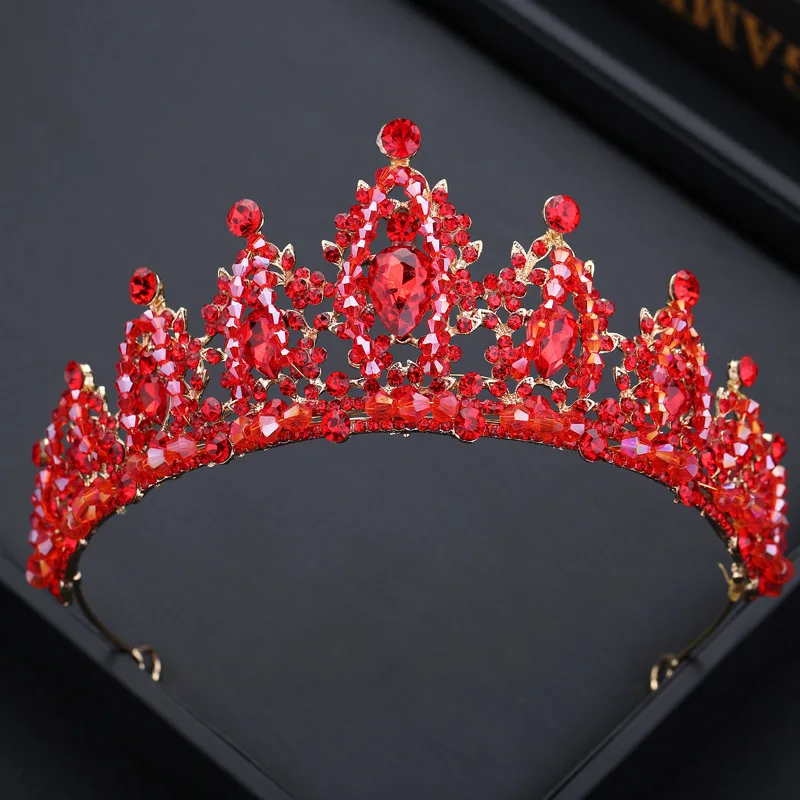 Красота-Emily Хрустальная корона для свадьбы Стразы Свадебный головной убор Принцесса аксессуары для волос головная повязка