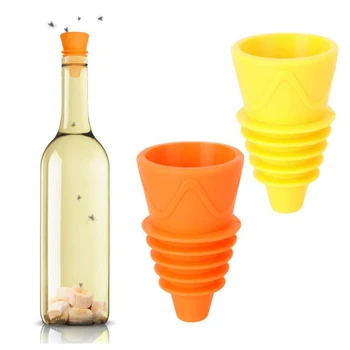 

Silicone Bar Indoor Outdoor Pest Control Wasp Deterrent For Kitchen Reusable Hornets Fruit Fly Trap Funnel Shapes Multifunction