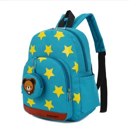 Милый детский повседневный рюкзак унисекс с персонажами из мультфильмов, школьные сумки, с рисунком звезды, на молнии, детская книга, лучший подарок для ребенка - Цвет: 1