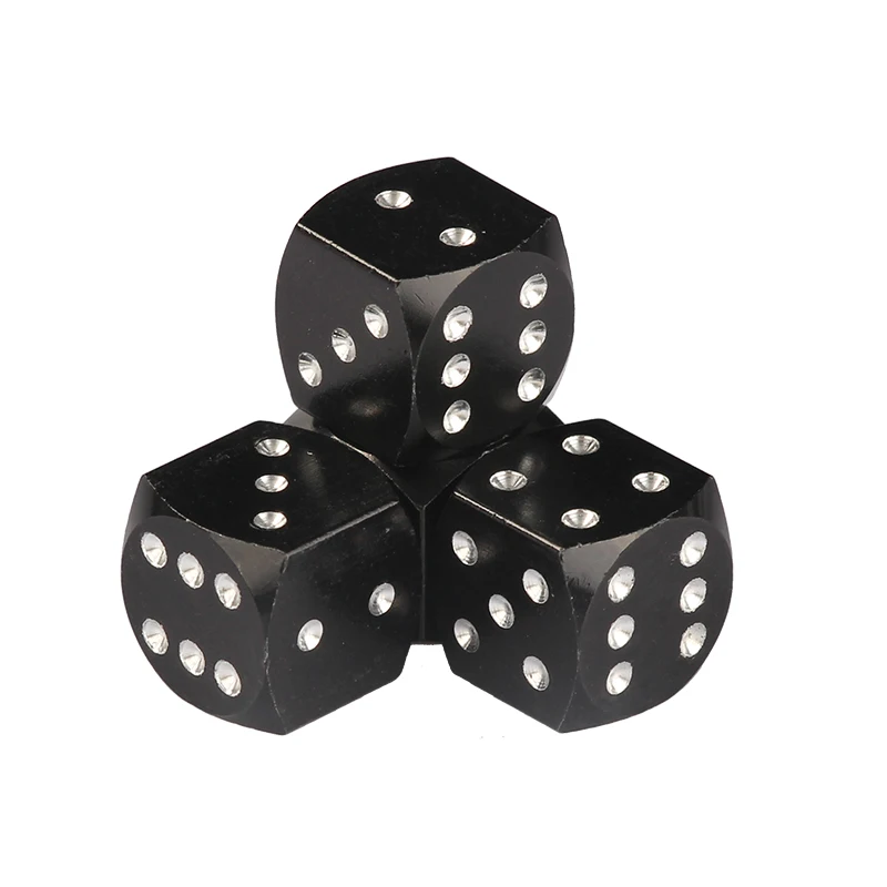 4Pcs/Lot Aluminum Alloy Tire Valve Dust Cap Car Motorcycles Electric Cars Car-styling AUTO Dice Dust Valve Caps