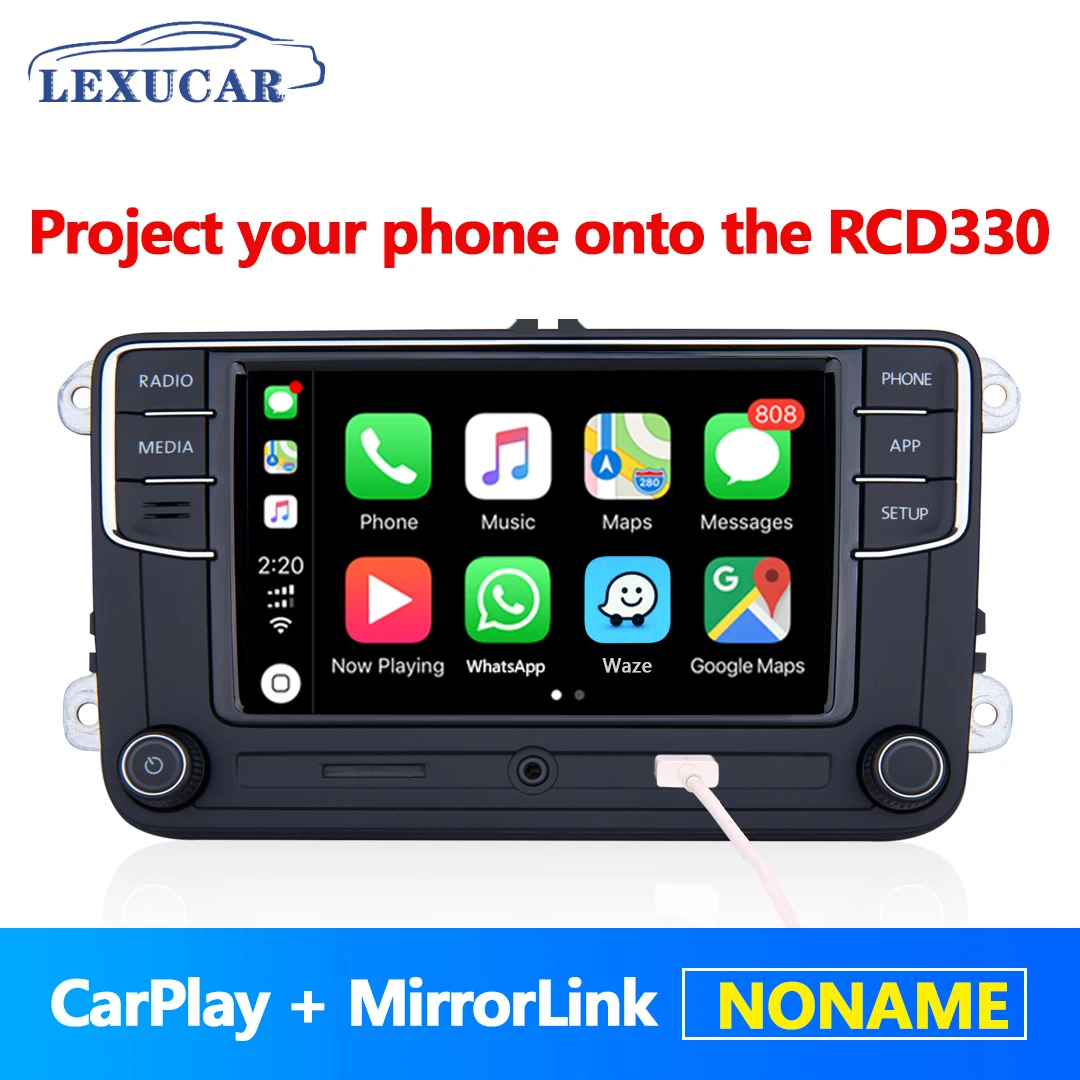 RCD330 плюс RCD330G Android Авто Carplay Noname 6RD 035 187B автомобиль MIB радио для VW Golf 5 6 Jetta MK5 MK6 CC Tiguan Passat Polo