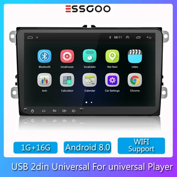 

Essgoo Android 9'' Car Multimedia Player For Volkswagen Universal GPS Navigation 2 din Autoradio Full Touch Screen Car Radio