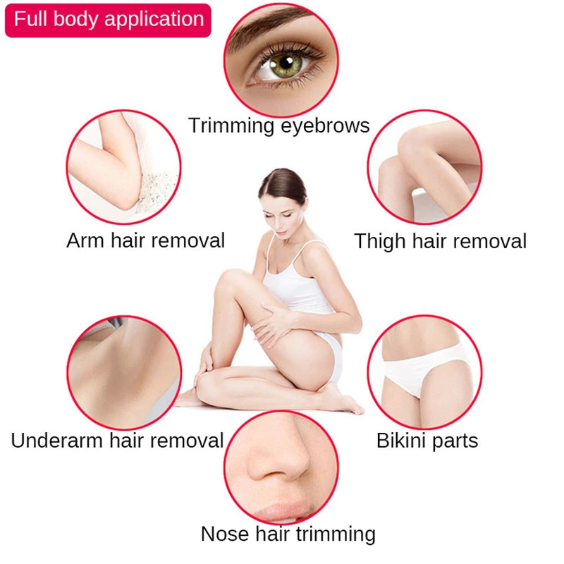 5 In 1 Women Hair Removal Lady Shaver Epilator Female Shaving Machine Electric Trimmer Razor For Eyebrow Face Underarm Bikini