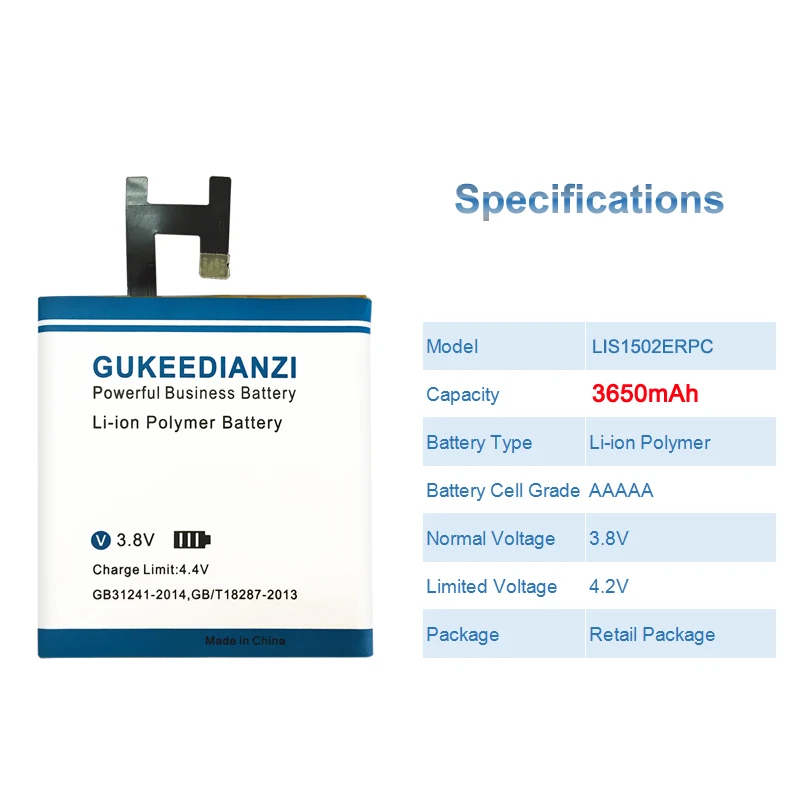 GUKEEDIANZI LIS1502ERPC/LIS1551ERPC 3650 мА/ч, Батарея для sony Xperia M2 Aqua S50h/E3 двойной D2302 D2203 D2403 D2212 D2202 D2202