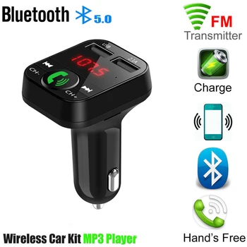 

Baseus FM Transmitter Modulator Bluetooth 5.0 Handsfree Car Kit Audio MP3 Player With PPS QC3.0 QC4.0 5A Fast Car Auto Charger