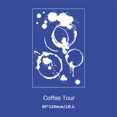 coffee tour Креативный цветок резиновые прозрачные штампы Прозрачная силиконовая печать штампы Diy ручной работы скрапбук фотоальбом Декор товары для рукоделия - Цвет: coffee tour