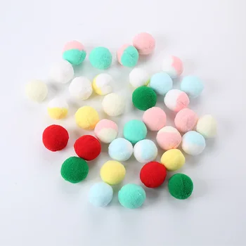 

Interactive Cat Toys Pet Supplies Funny Cat Plush Ball Chewing Training Attract Entertain Cat Kitten Toy Random Christmas Color
