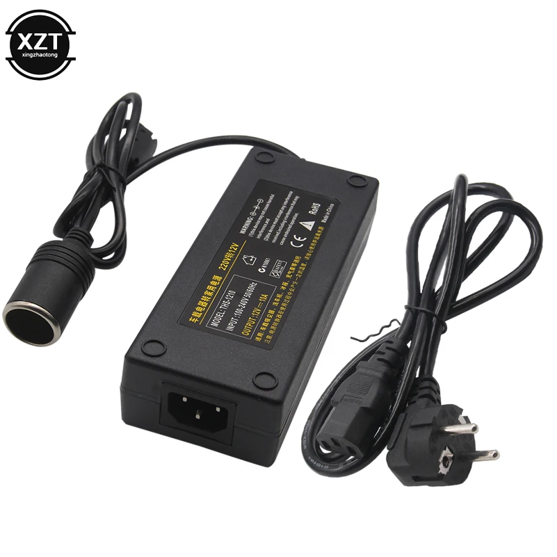 120W 12V 10A Car Inverter Power Supply Cigarette Lighter Socket AC/DC Adapter 220V Charger Converter US EU for Refrigerators