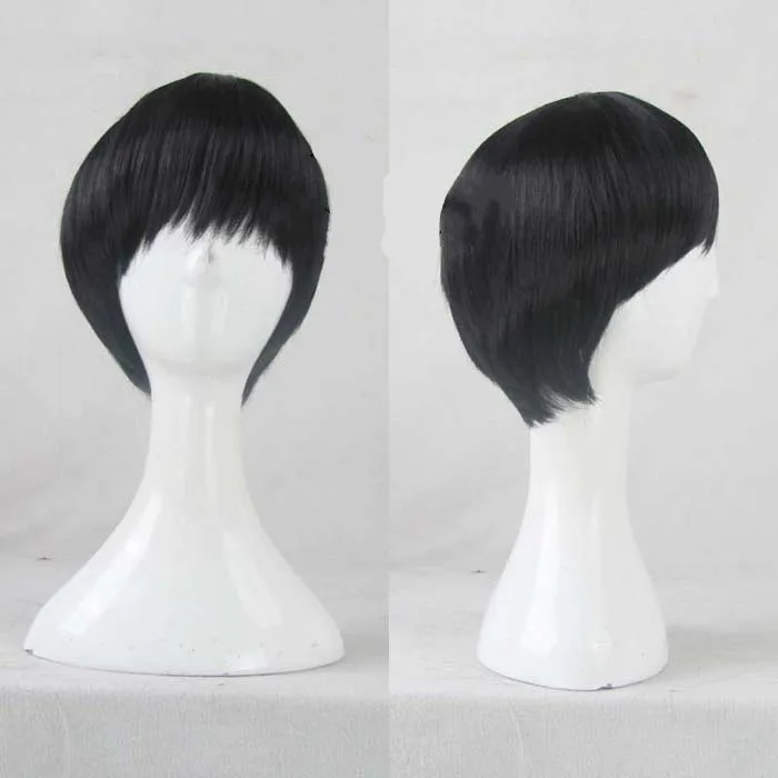 Парик Kaneki Ken из синтетических волос для косплея, костюм из черных коротких волос с бесплатной сеткой