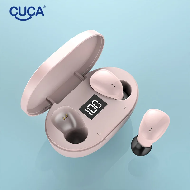 CUCA C4 Bluetooth 5 0 TWS Earphones Wireless Earbuds Waterproof Sports Headset in Ear with Charging Box